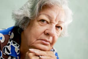 Pensive Senior Woman II