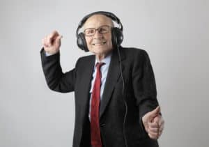 Sr male dancing to music